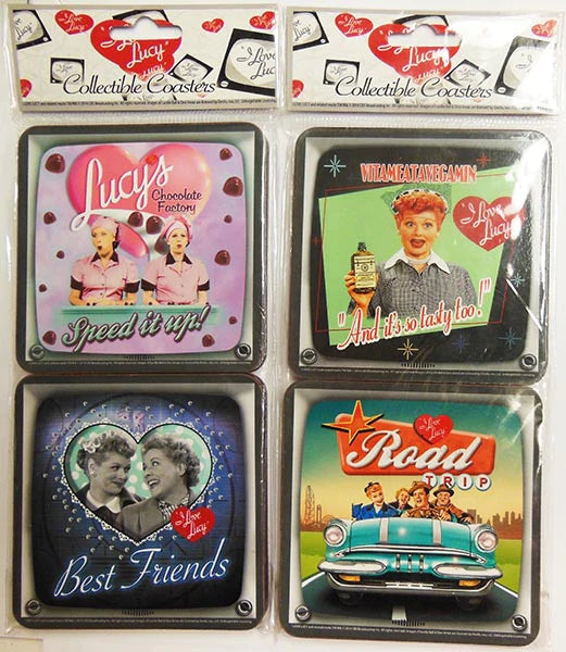 I Love Lucy Coaster Set - 4 Pack - Lucy Desi Museum I Love Lucy Coaster Set - 4 Pack - Lucy Desi Museum