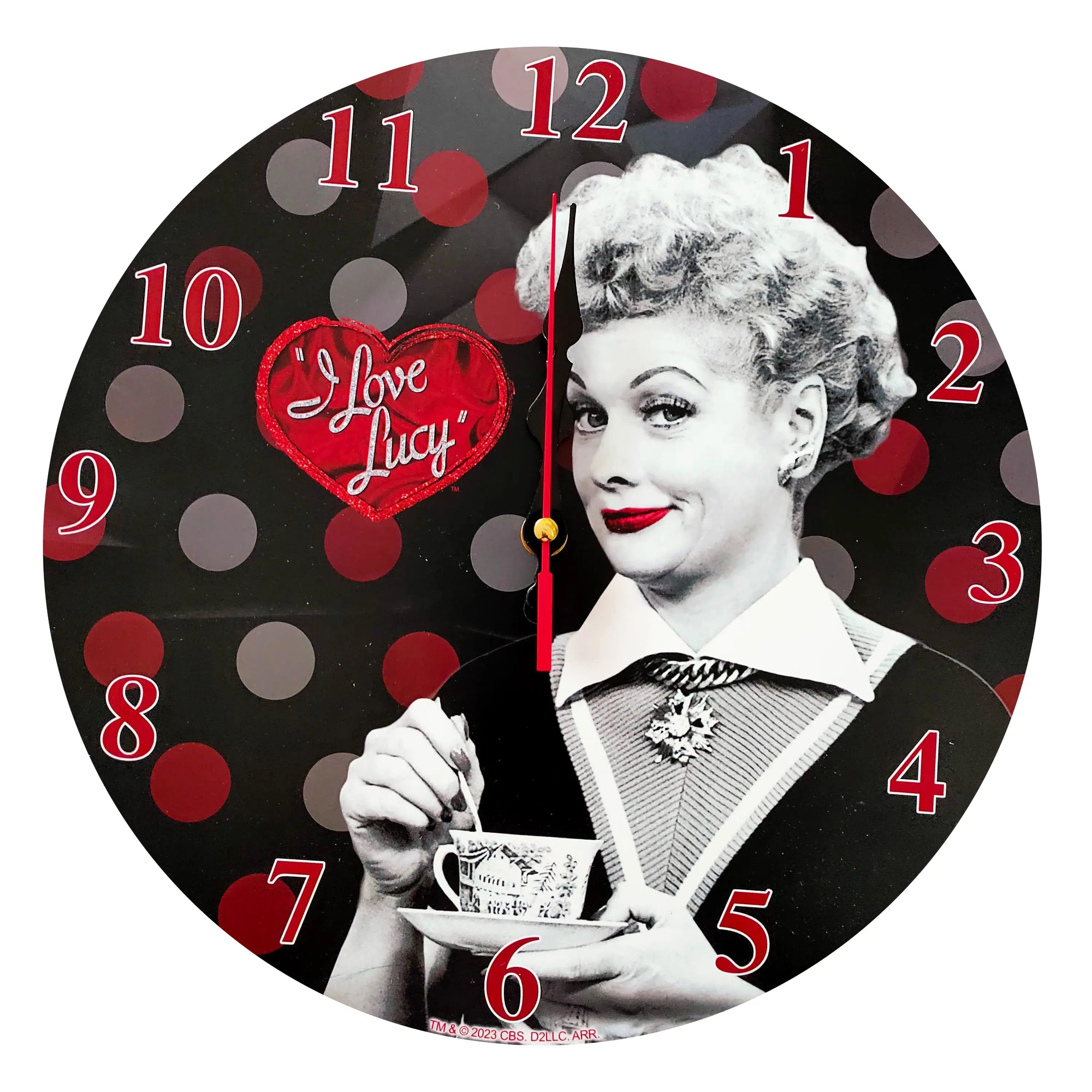 Lucy Polka Dot Clock