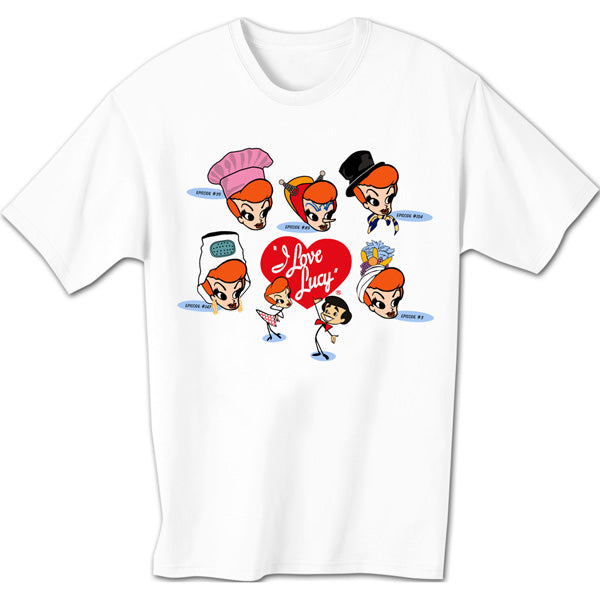 Lucy Stick Figure Faces Tee