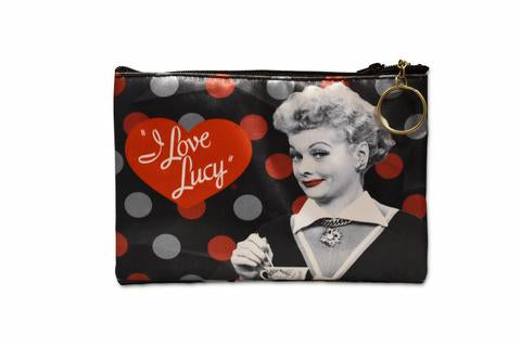 I Love Lucy: Black &amp; Red Makeup Bag