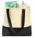 Vintage Vita Block Color Black Tote Bag